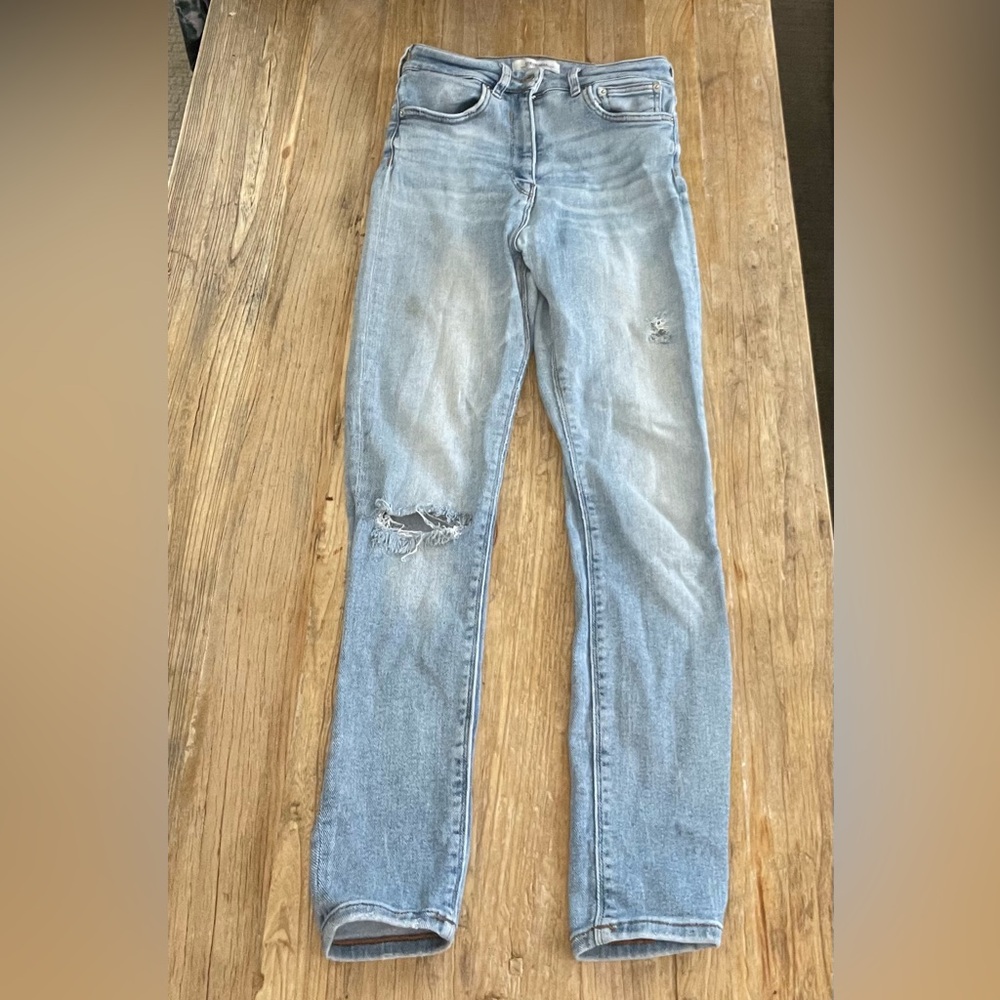 Zara Straight Leg Skinny Jeans women size 28